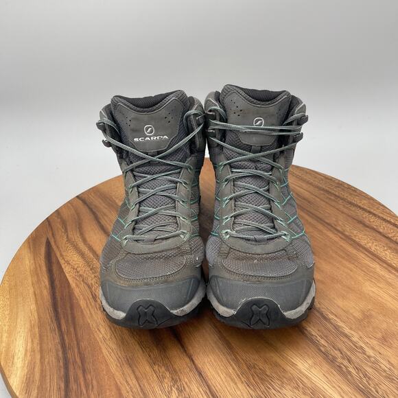 Scarpa Hydrogen Hike Gtx Boots Womens Size 8.5 Gray Trail Hiking Walking Shoes - Picture 3 of 10